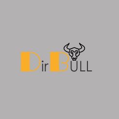 The logo reads "DirBULL" with a bull face icon on a gray background.