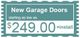 New garage doors from $249 plus installation, promotional offer.