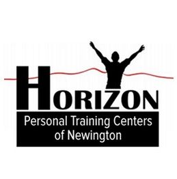 Logo for Horizon Personal Training Centers, featuring a silhouette with outstretched arms above the text.