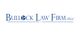 Bullock Law Firm logo with blue text and a star symbol inside the letter "O".
