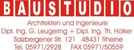 BAUSTUDIO-Logo, Architekten und Ingenieure, Adresse: Salzbergener Str. 121, 48431 Rheine.