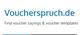 Logo von Voucherspruch.de mit Text "Find voucher sayings & voucher templates".