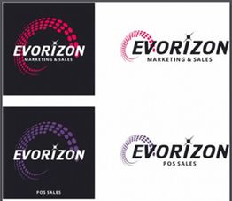 Logos mit dem Text "Evorizon Marketing & Sales" und "Evorizon POS Sales" in verschiedenen Farben.