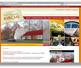 Website Wir bauen Kirche