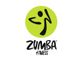Grünes Zumba-Logo mit stilisierter tanzender Figur und Text "Zumba Fitness" darunter.