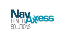 Logo reading "NavAxess Health Solutions" in blue and gray text.