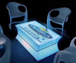 LED Loungetisch für Werbezwecke 