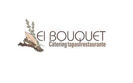 Logotipo con hojas secas y texto: "El Bouquet Cátering tapas restaurante".