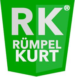 Grünes Logo mit den Buchstaben "RK" und dem Text "Rümpel Kurt" darunter.