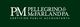 Logo of Pellegrino & McFarland P.A., Certified Public Accountants, on a dark green background.