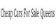 Text: "Cheap Cars For Sale Queens" in black font on a white background.