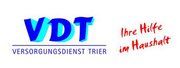 Logo des Versorgungsdienst Trier, Text: "VDT, Ihre Hilfe im Haushalt".