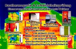 Thermografie-Dienstleistungen von Lutz Weidner, Kontaktinformationen und bunte Wärmebilder.