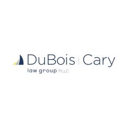 Logo of DuBois Cary Law Group PLLC with a blue and yellow abstract design.
