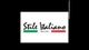 Logo "Stile Italiano" con bandiera italiana stilizzata e testo "Sabina Fanti". Sfondo nero.