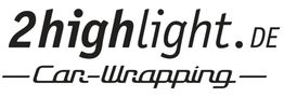 Logo mit Text: "2highlight.de Car-Wrapping".