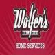"Wolfer's Home Services" logo with "Est. 1901" on a red background.
