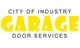 City of Industry Garage Door Services logo with bold yellow "Garage."