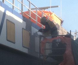 Fährschiff sandstrahlen und neu beschichten