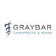 Logo of Graybar Chiropractic & Rehab with stylized spine graphic on the left.