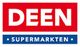 Logo van DEEN Supermarkten met rode en blauwe kleuren.