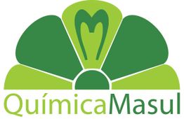 Logo verde de Química Masul, con diseño de hoja estilizada.