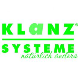 Grünes Logo mit dem Text: "KLÄNZ SYSTEME, natürlich anders".