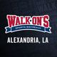 Walk-On's Sports Bistreaux logo with Alexandria, LA text on a dark background.