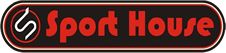 Logo de Sport House en letras rojas dentro de un óvalo negro.