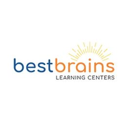 Logo of Best Brains Learning Centers with a sunburst design.