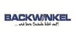 Logo mit dem Text "BACKWINKEL ...weil Ihre Schule zählt!" in blauer Schrift.