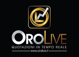 Logo di OroLive con scritta "Quotazioni in tempo reale" su sfondo nero.