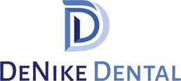 Logo of DeNike Dental with stylized blue "D" design.