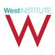 Logo with "West Institute" text in blue above a large red "W."
