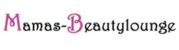 Textlogo "Mamas-Beautylounge" in schwarz mit rosa Akzent auf weißem Hintergrund.