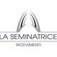 Logo di "La Seminatrice Ricevimenti" con un arco stilizzato sopra il testo.