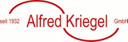 Rotes Logo der Alfred Kriegel GmbH, seit 1932.