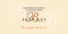 "Logo von Jean-Luc Bellon Kochschule & Catering mit 'Bon appétit! C'est la vie!' Text."