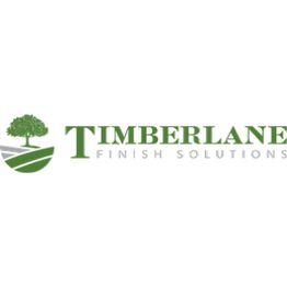 Logo of Timberlane Finish Solutions with a tree and green road graphic.