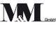 Schwarzes Logo mit dem Text "M&M GmbH".