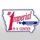 Outline of Iowa with "Imperial RV Center" and "Ankeny, Iowa" written on it.
