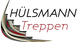 Logo mit Treppendesign und Text: "HÜLSMANN Treppen".