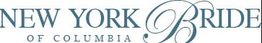 "New York Bride of Columbia logo in elegant blue letters."