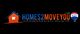 Logo featuring a house, "Homes2MoveYou.com," and a RE/MAX balloon on a black background.