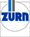 Logo mit der Aufschrift „ZURN“ in Blau, umrahmt von einem Kreis.