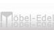 Logo "Möbel-Edel" mit stilisiertem Stuhl auf grauem Hintergrund.