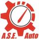 Red gear logo with speedometer and "A.S.E. Auto" text.
