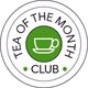 Tea of the Month Club logo with a green cup in the center.