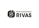 Logotipo del Restaurante Rivas con un diseño de nudo en color oscuro.