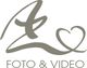 Logo mit stilisiertem Herz und Schriftzug "Foto & Video".